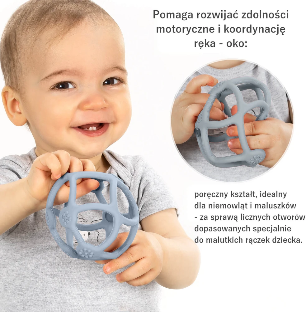 Dantis dantimis ir sensorinis kamuoliukas 2in1 REER