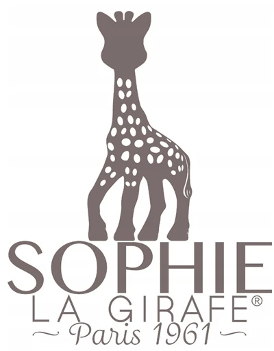 Dantų dygimo žaislas, sensorinė Sophie La Girafe, smėlio spalvos guma, ŽIRAFĖ