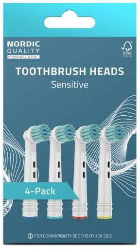 Dantų šepetėlio galvutės Nordic Quality tinka Oral-B®, Jautrus 4vnt. / 2270011