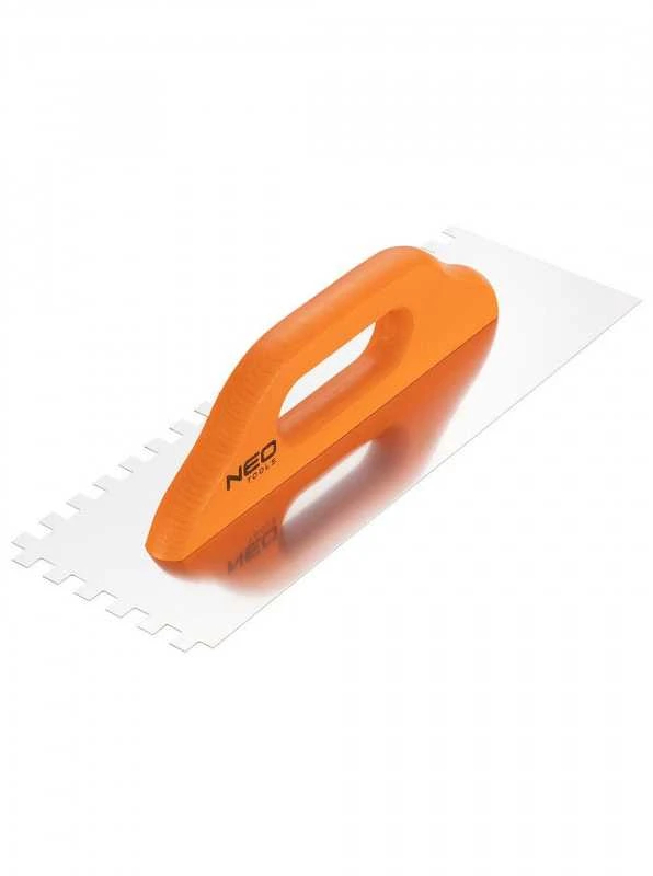 Dantyta mentelė NEO 380 x 128 mm, 0,7 mm storio, medine rankena