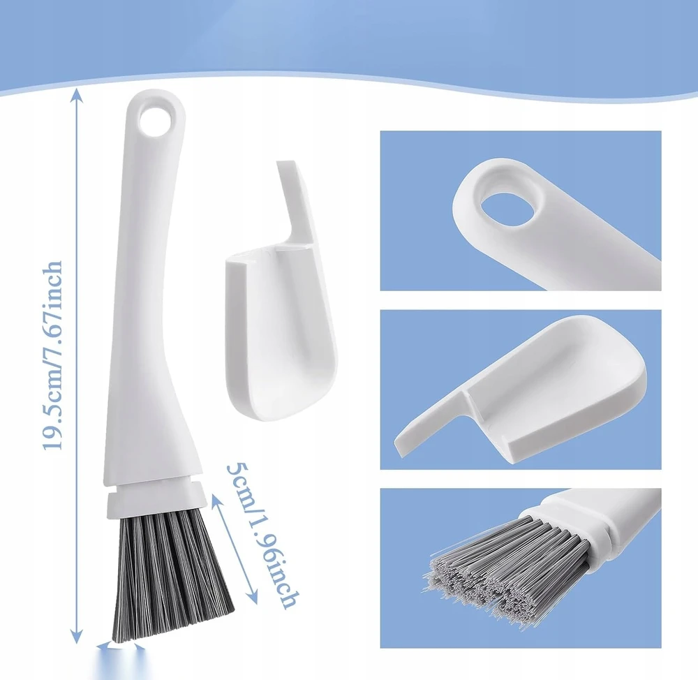 DAP BRUSH MINI RINKINYS 195X5X18CM BALTOS MAŽOS ŠETELĖS 45G KAMPINIS