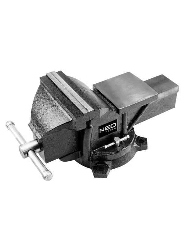 Darbastalio spaustukai NEO 35-010, 150 mm, ketaus, su besisukančiu pagrindu