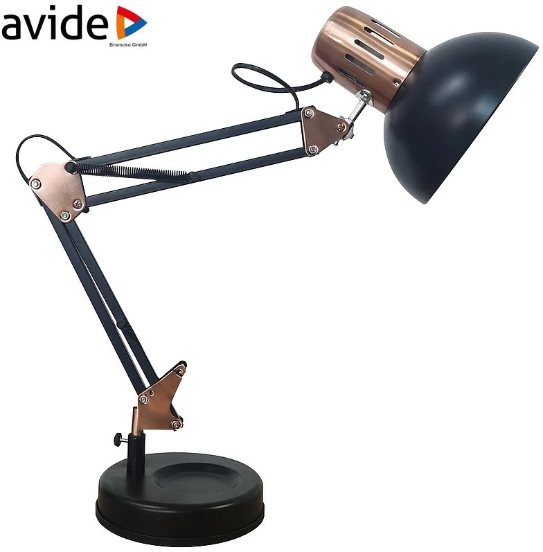 Globo Toys Darbastalio šviestuvas GLOBO Famous, 1 x E27, 40W, juodos sp., 40 x 15 x 59 cm