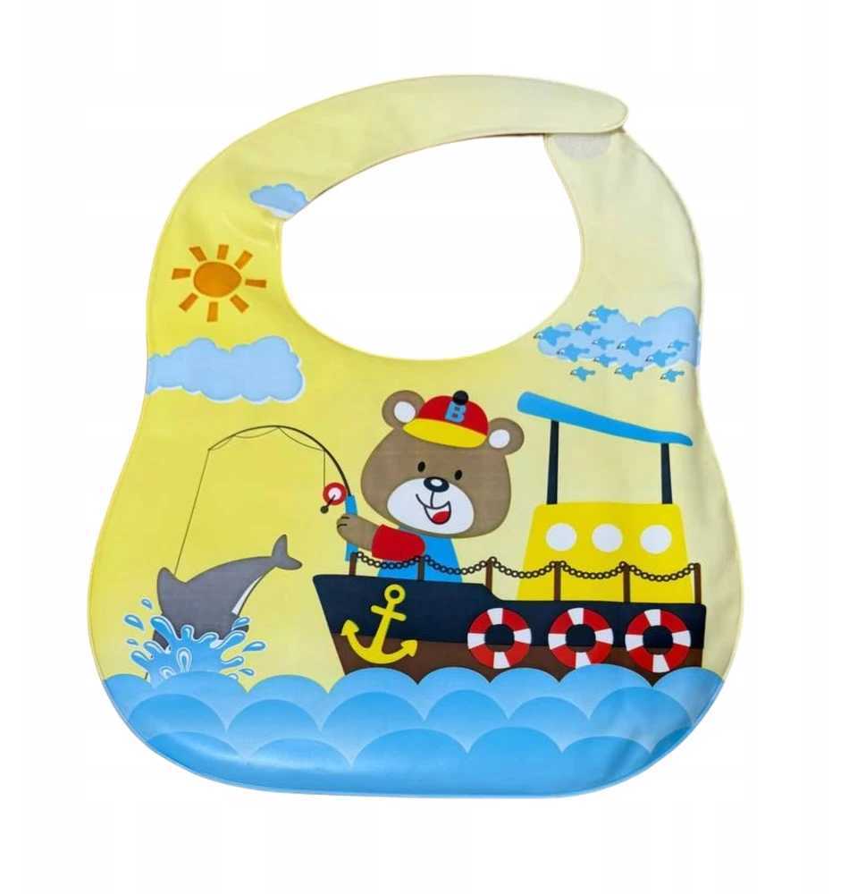 Dartomik 3 pakuotės CLEARANCE BIBS berniukui su VELCRO POCKET, dizainas be BPA