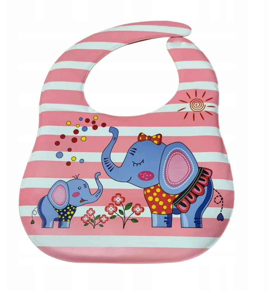 Dartomik 3 pakuotės CLEARANCE BIBS mergaitei su VELCRO POCKET BPA FREE raštais