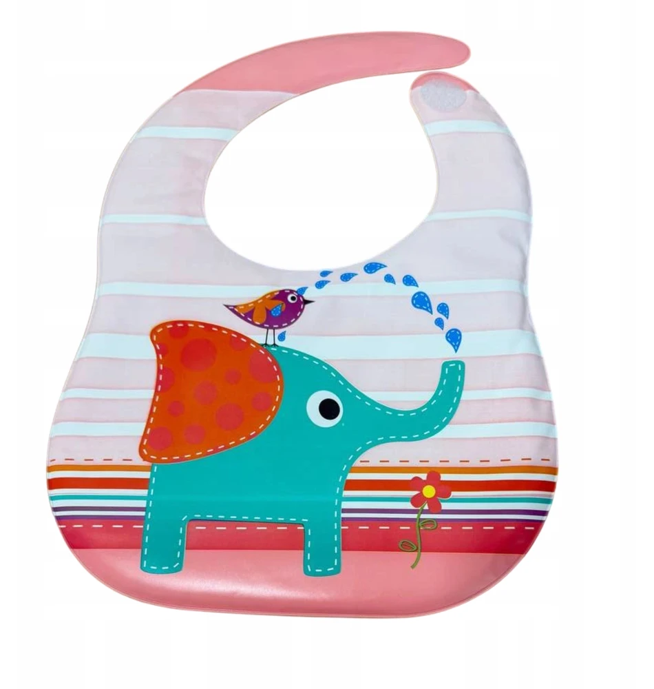 Dartomik 3 pakuotės CLEARANCE BIBS mergaitei su VELCRO POCKET BPA FREE raštais