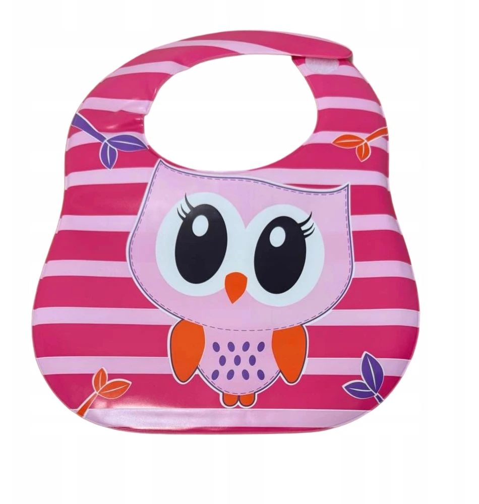 Dartomik 3 pakuotės CLEARANCE BIBS mergaitei su VELCRO POCKET BPA FREE raštais