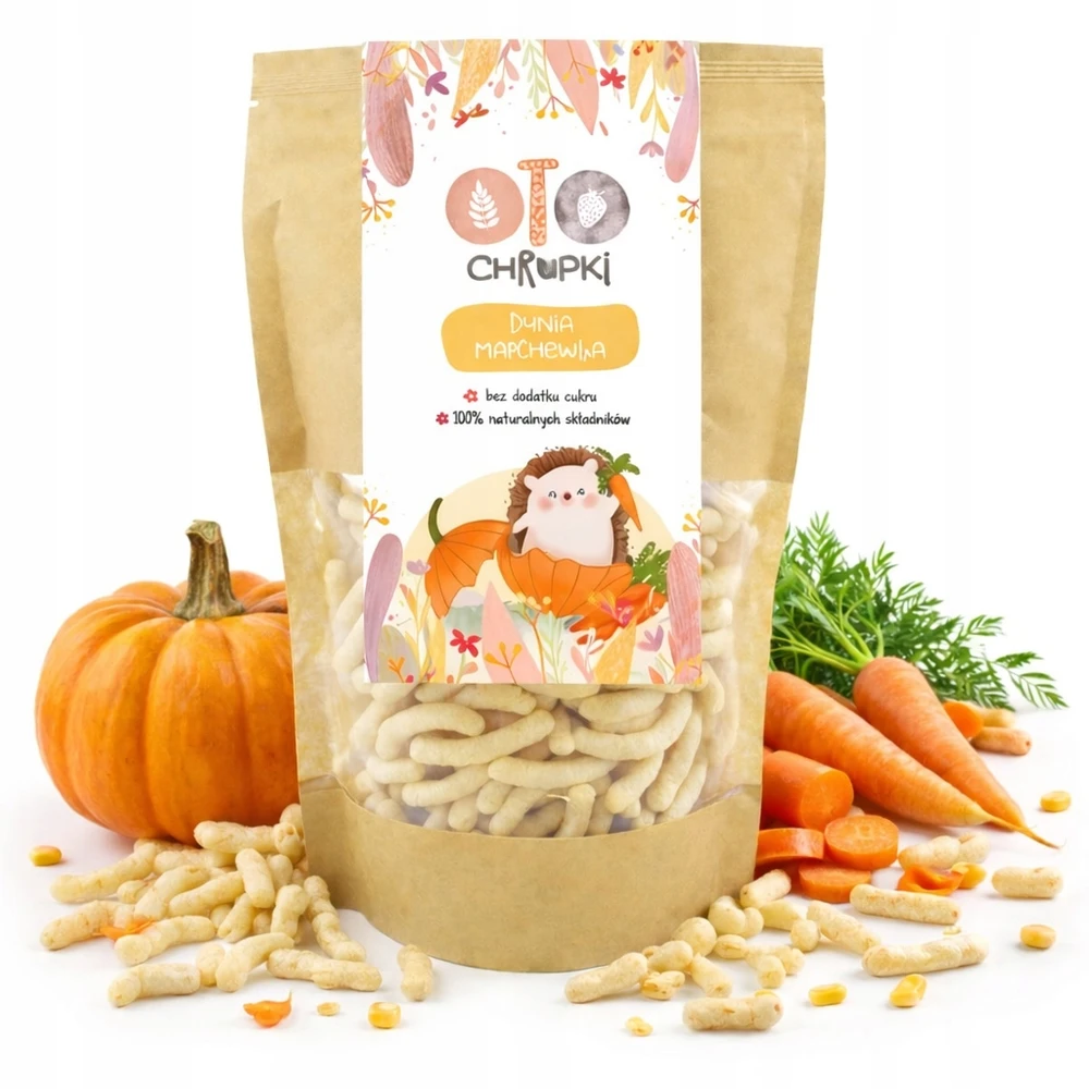 Daržovių traškučiai vaikams be cukraus Healthy Snack Otolandia 3x25g