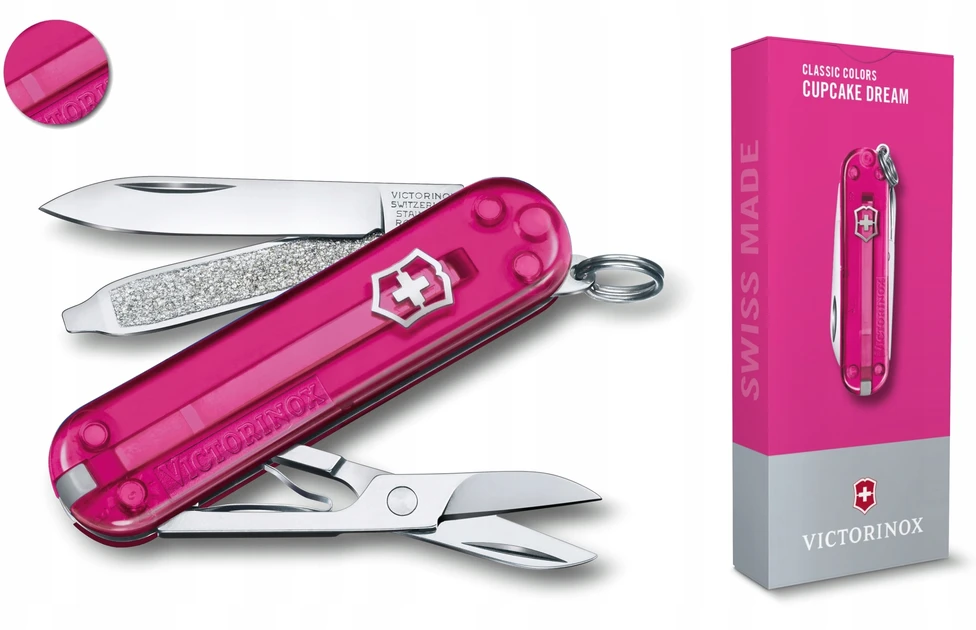 Daugiafunkcinis įrankis Victorinox Classic SD Cupcake Dream, rožinis