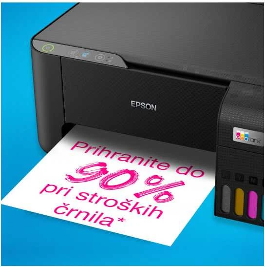 Daugiafunkcinis spausdintuvas Epson EcoTank L3230 Inkjet | Spalvotas | All-in-one | A4 | Juodas/Akcija CashBack 30eur