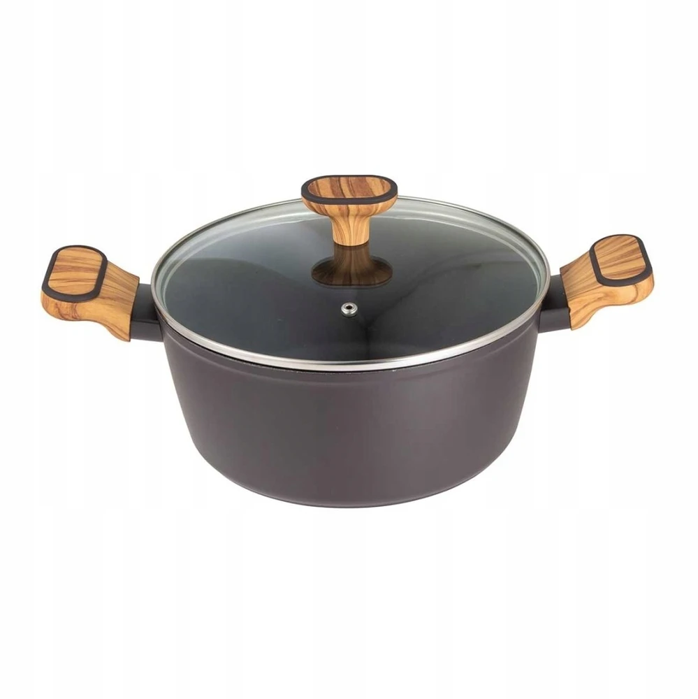 DAUGIAPLOKINIS PUODAS 24cm SU DANGTELIU BERGNER BG-56037 MĖLYNAS