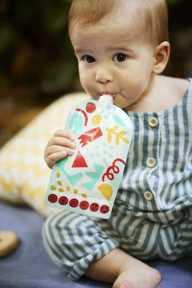 Daugkartiniai maišeliai tyrei ir putėsiams 6x100 ml Miffy Didobaby BLW