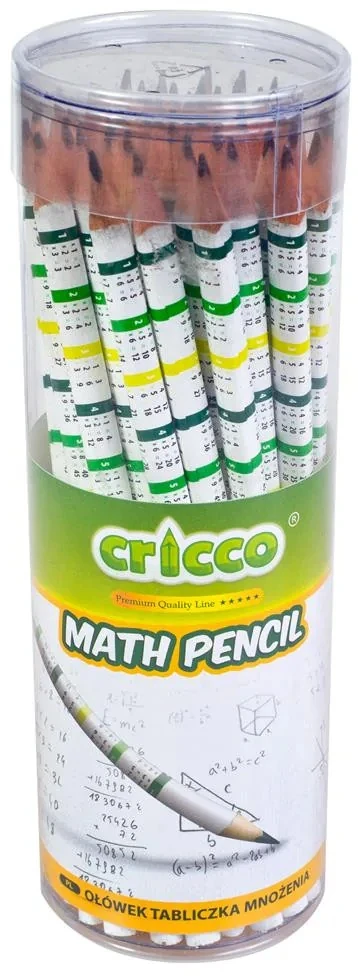 Daugybos lentelės pieštukas (50 vnt) Cricco