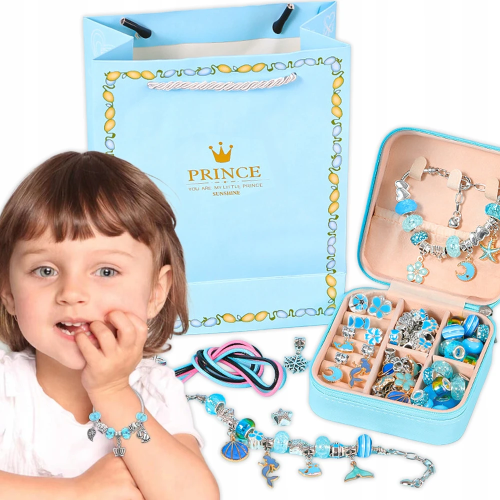 Daza Kids DIDELIS RINKINYS XXL CHARMS KAROLIAI DĖŽUTĖ APYRANKĖS KORJALAI VAIKAMS