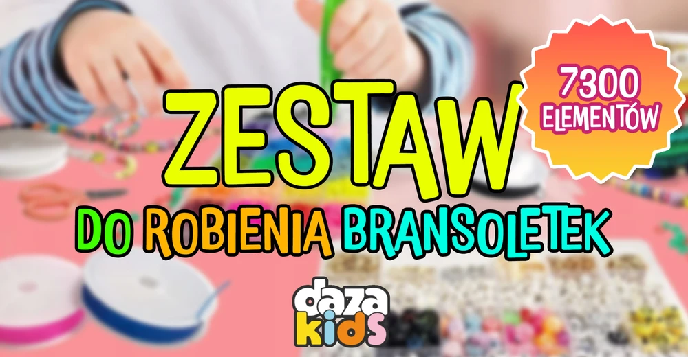daza kids DYI RINKINYS APYRANČIŲ GAMINIMUI KAROLIUKAI APYRANKĖMS DARYTI 7300 vnt.
