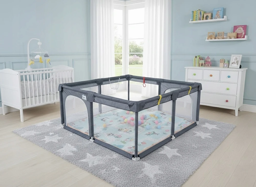 Daza Kids KOJEC DLA DZIECKA DZIECI 150x180 PREMIUM GRUBA MATA PIŁKI UCHWYTY + KREPŠYS