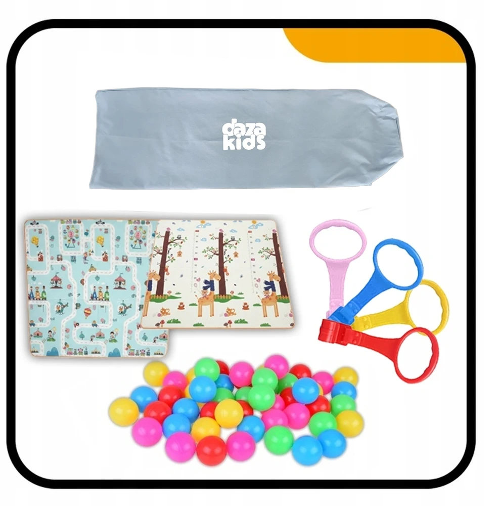 Daza Kids KOJEC DLA DZIECKA DZIECI 150x180 PREMIUM GRUBA MATA PIŁKI UCHWYTY + KREPŠYS