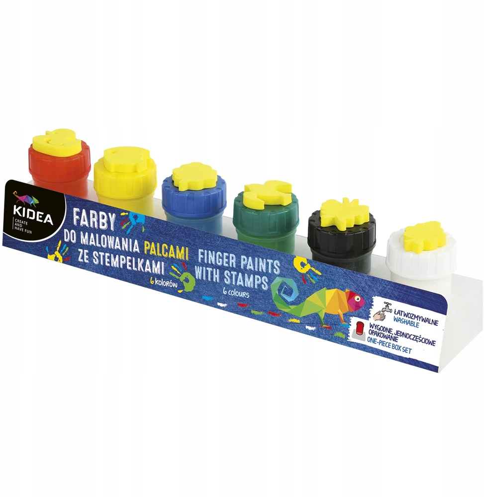 Dažai piešimui pirštais KIDEA