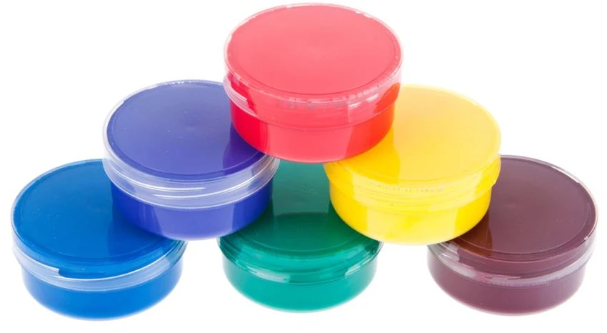 Dažai piešimui pirštais Starpak 40 ml, 6 vnt.