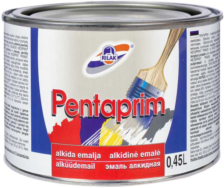 Dažai Rilak PENTAPRIM, Salotiniai, 0.45 l