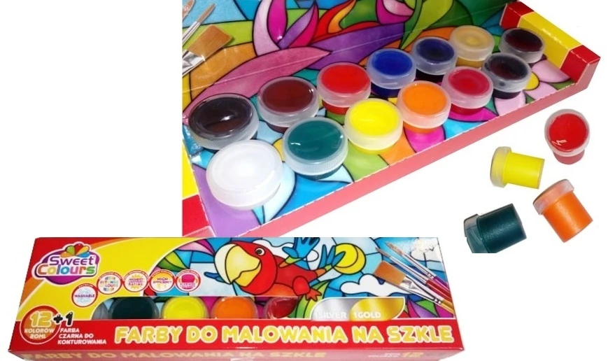 Beniamin Dažai stiklui Sweet Colours, 13 vnt. x 20 ml