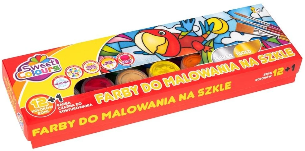Beniamin Dažai stiklui Sweet Colours, 13 vnt. x 20 ml