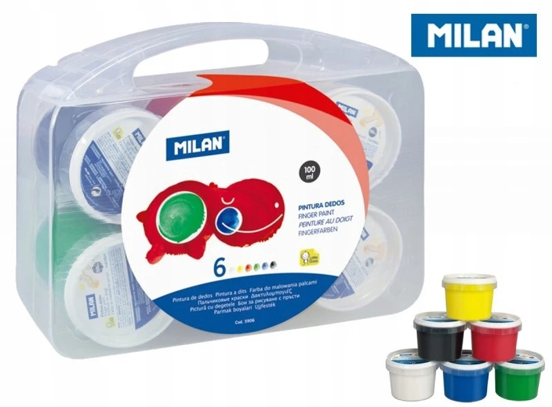 Dažų rinkinys piešti pirštais Milan 5906