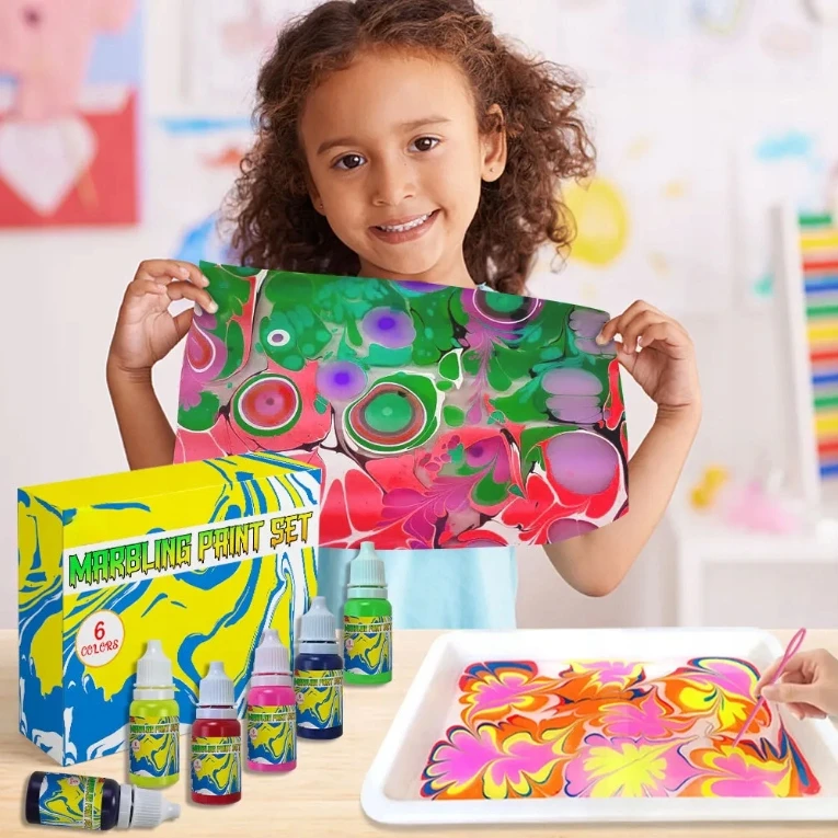 DAŽYMAS ANT VANDENS DIDELIS MAGIC KŪRYBINIS 6 SPALVŲ RINKINYS VAIKAMS A5