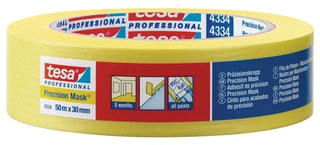 Dažymo juosta TESA PERFECT+ 56538, 50 x 0,05 m, oranžinės sp.