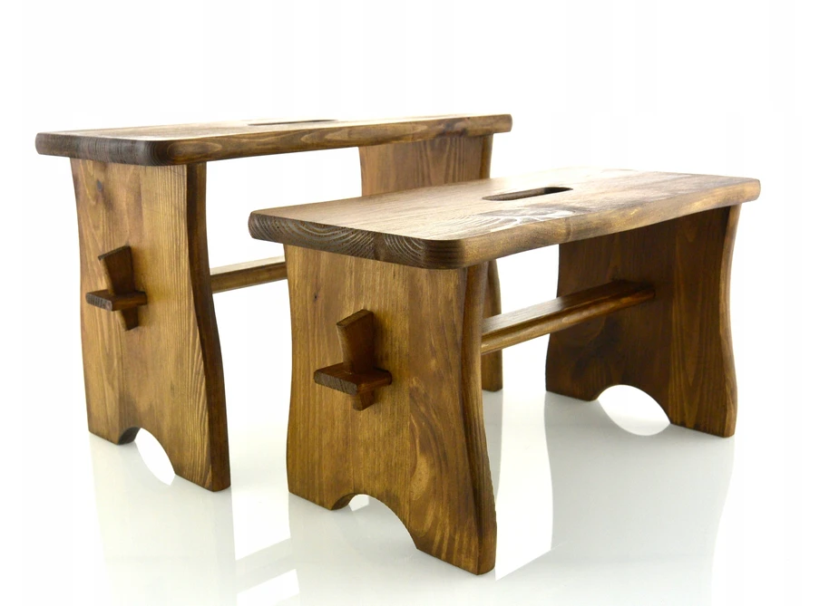 DAŽYTA Ąžuolo taburetė RYCZKA WOODEN STOOL virtuvės platforma zydel FSC