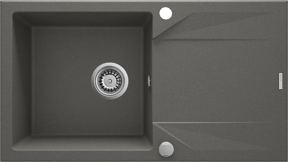 Deante granitinė virtuvinė plautuvė Deante Eridan ZQE G713, Metallic graphite