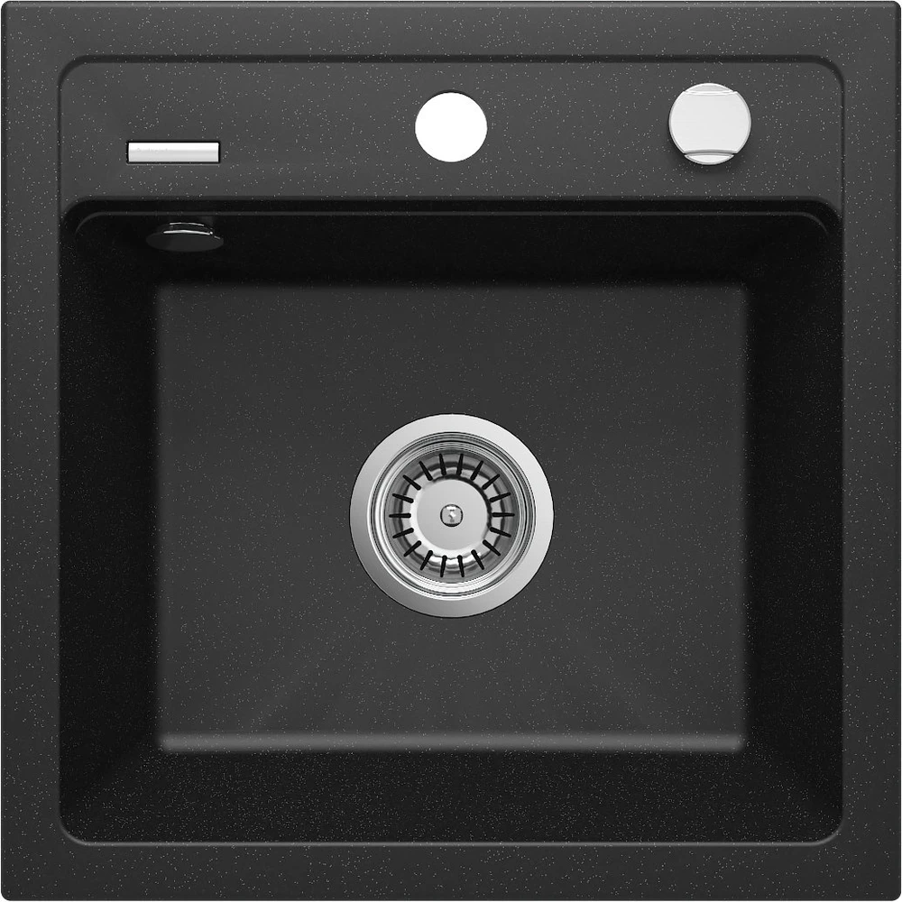 Deante granitinė virtuvinė plautuvė su magnetais Deante Magnetic ZRM T103, Anthracite