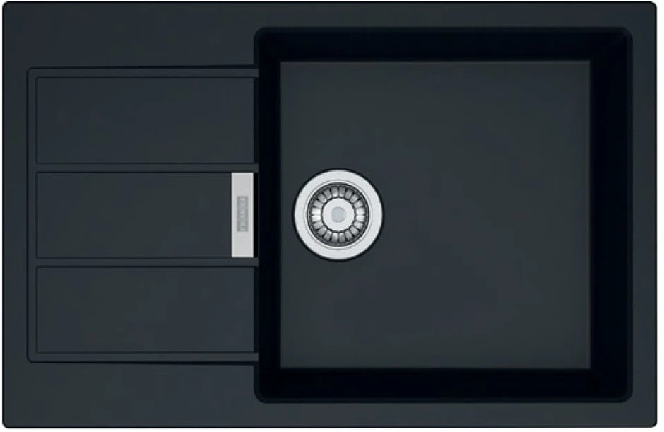 Deante granitinė virtuvinė plautuvė su magnetais Deante Magnetic ZRM S113, Metallic pilkas