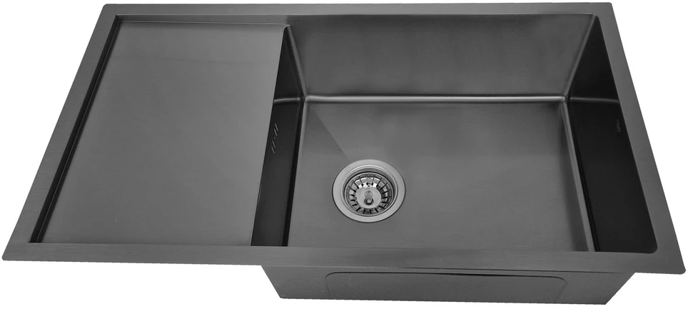 Deante granitinė virtuvinė plautuvė su magnetais Deante Magnetic ZRM T11A, Anthracite