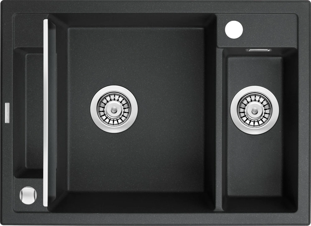 Deante granitinė virtuvinė plautuvė su magnetais Deante Magnetic ZRM T503, Anthracite