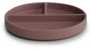 MUSHIE silikoninė lėkštė limpančiu dugnu, Cloudy Mauve