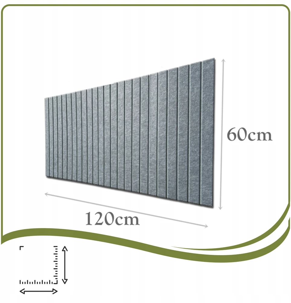 Deccart TABLICA FILCOWA LAMELE na plan lekcji 60x120cm filc Pilka 38 + PINEZKI