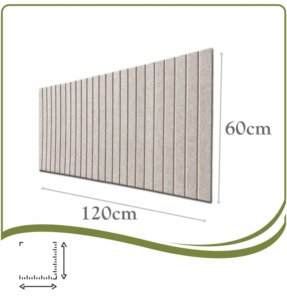 Deccart TABLICA FILCOWA LAMELE na plan lekcji 60x120cm filc Jasny BEŻ 03 + PINEZKI