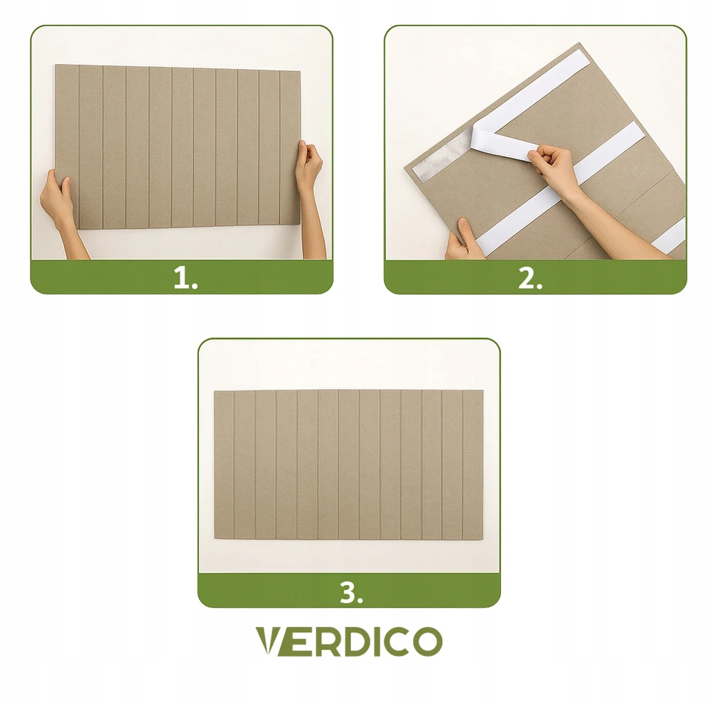 Deccart TABLICA FILCOWA LAMELE na plan lekcji 60x120cm filc Jasny BEŻ 03 + PINEZKI