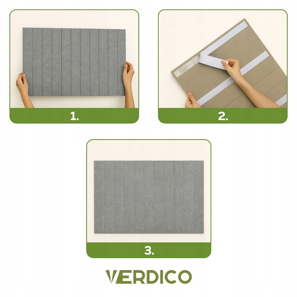 Deccart TABLICA FILCOWA LAMELE na plan lekcji 60x120cm filc Pilka 38 + PINEZKI