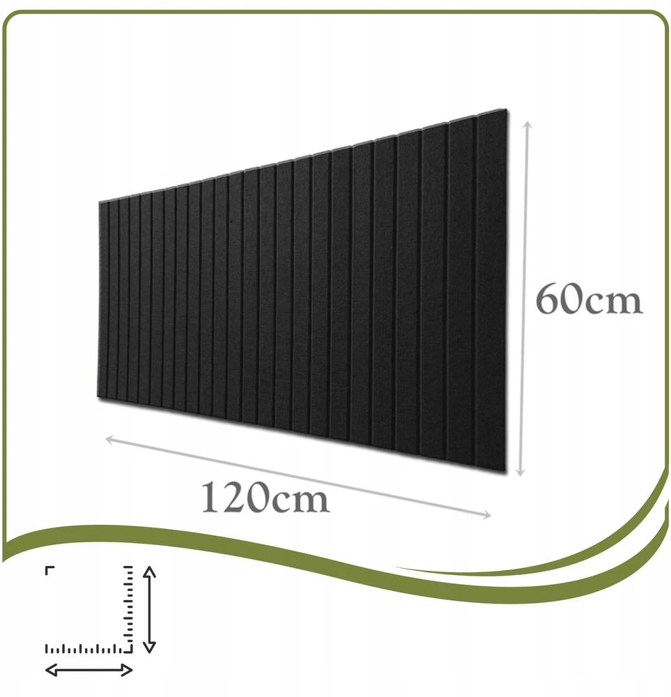 Deccart VELTININĖS LENTELĖS JUOSTOS 60x120cm Juodas 08 + PINS UŽRAŠTIMS