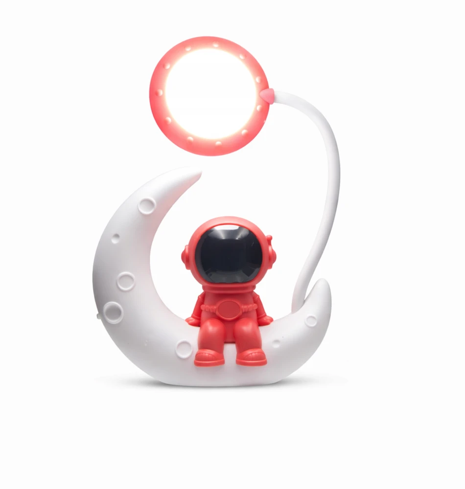 Decortrend Astronaut LED naktinė lempa vaikams kambariui ant rašomojo stalo, USB NAKTIS