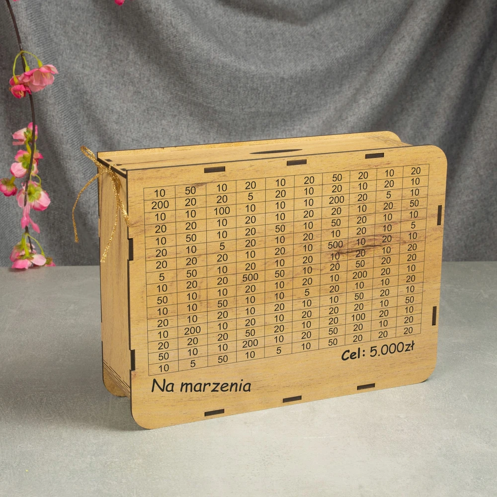 Decortrend SKARBONKA Wykreślana WYZWANIE PREZENT na KAŻDĄ OKAZJĘ Personalizowana