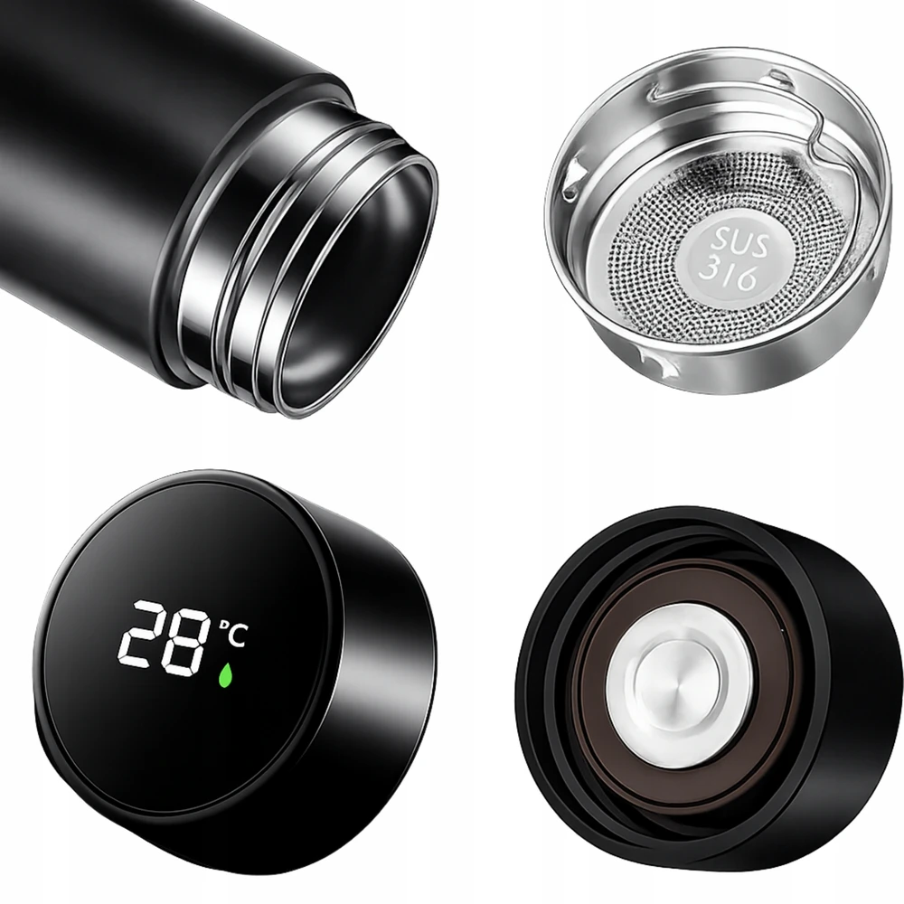 Decortrend THERMAL BUG THERMAL TERMO kavai ir arbatai SAVO GRAVIRUOTAS LOGOTIPO spausdinimas DOVANA