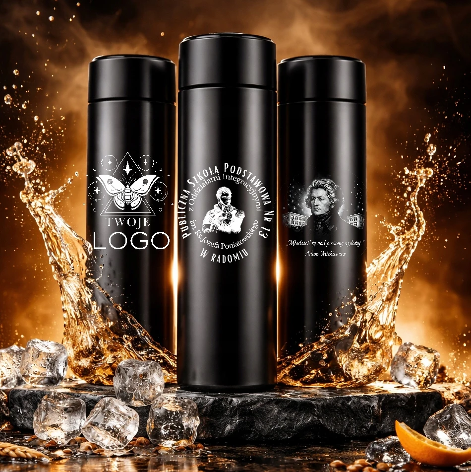 Decortrend THERMAL BUG THERMAL TERMO kavai ir arbatai SAVO GRAVIRUOTAS LOGOTIPO spausdinimas DOVANA