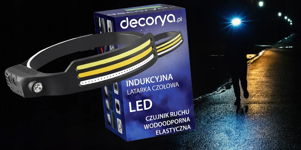 Decorya TURISTINĖ LED DEKLINĖ PRIEKINĖ LAMPA, ĮKRAUKAMA, ATSPIRUS VANDENIUI