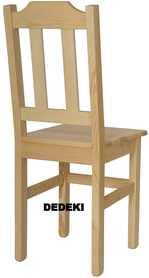 Dedeki Medinė kėdė, Pušies spalvos, Virtuvė JANEK, Taburetė, Valgomojo kėdės, Stalas