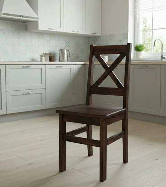 Dedeki Medinės kėdės spalva C. Riešutas Kitchen X Stool Valgomojo kėdės Stalas