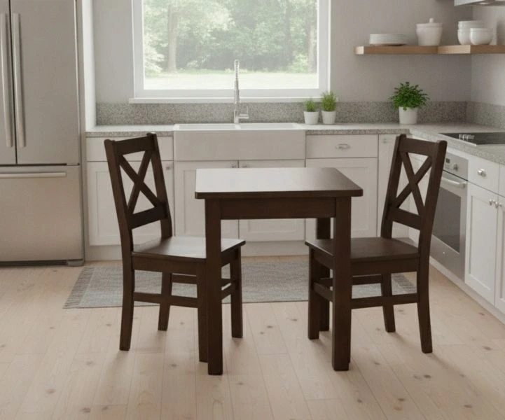 Dedeki Medinės kėdės spalva C. Riešutas Kitchen X Stool Valgomojo kėdės Stalas