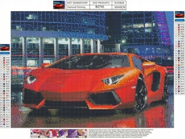 Deimantinė mozaika - Automatinė raudona - Norimpex